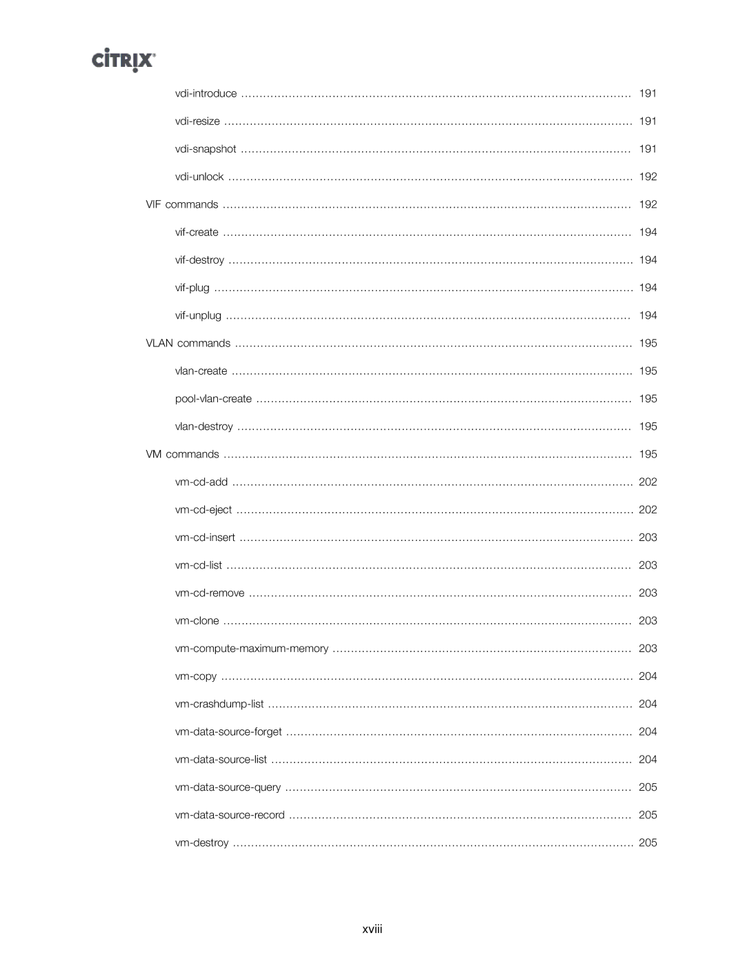 Citrix Systems 5.6 manual Xviii 