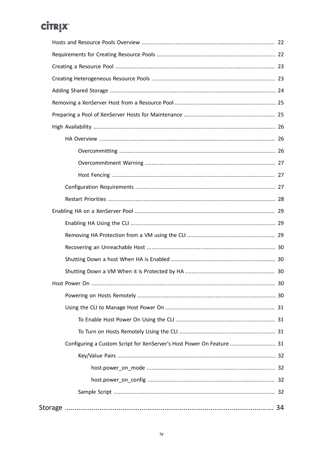 Citrix Systems 6 manual Storage 