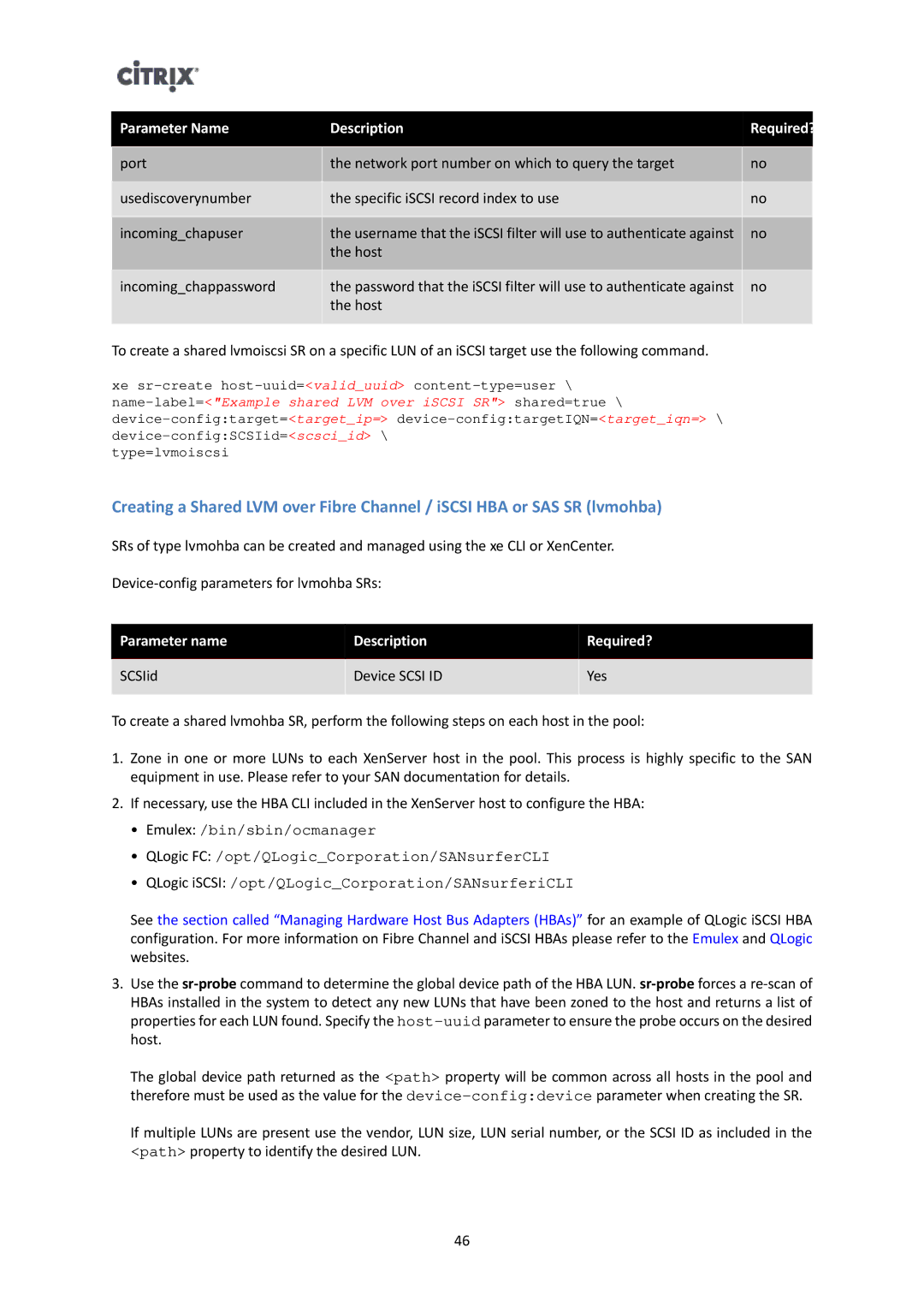 Citrix Systems 6 manual Parameter Name Description 