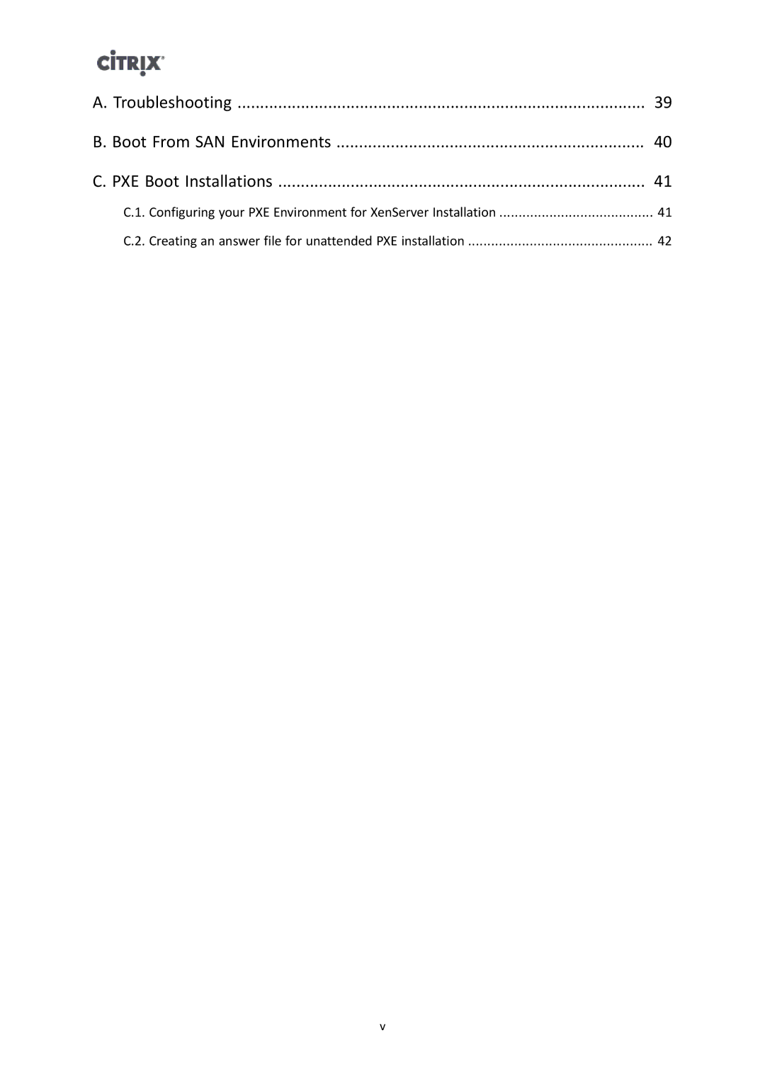 Citrix Systems 6.1.0 manual Boot From SAN Environments 