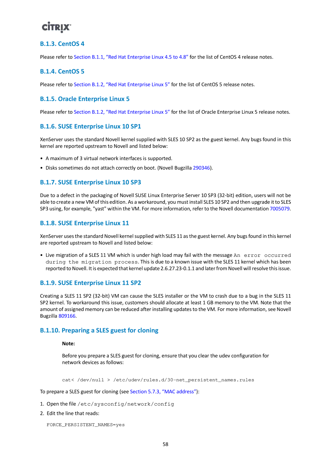 Citrix Systems 6.2.0 manual CentOS, Oracle Enterprise Linux, Suse Enterprise Linux 10 SP1, Suse Enterprise Linux 10 SP3 