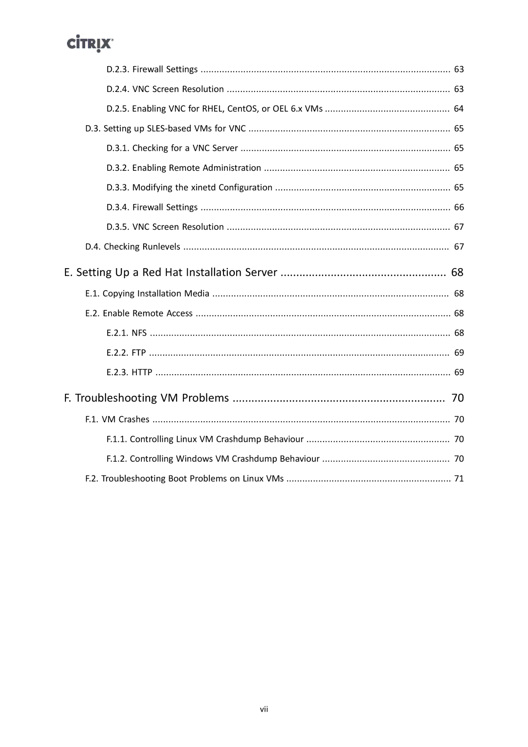 Citrix Systems 6.2.0 manual Setting Up a Red Hat Installation Server 