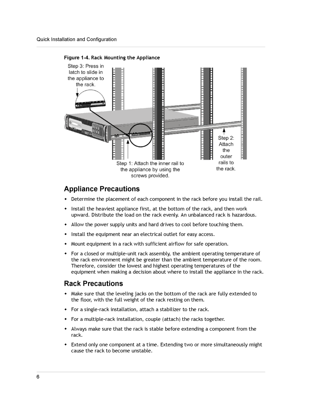 Citrix Systems 8800, 8600, 8200, 8005, 8400, 8015 quick start Appliance Precautions 