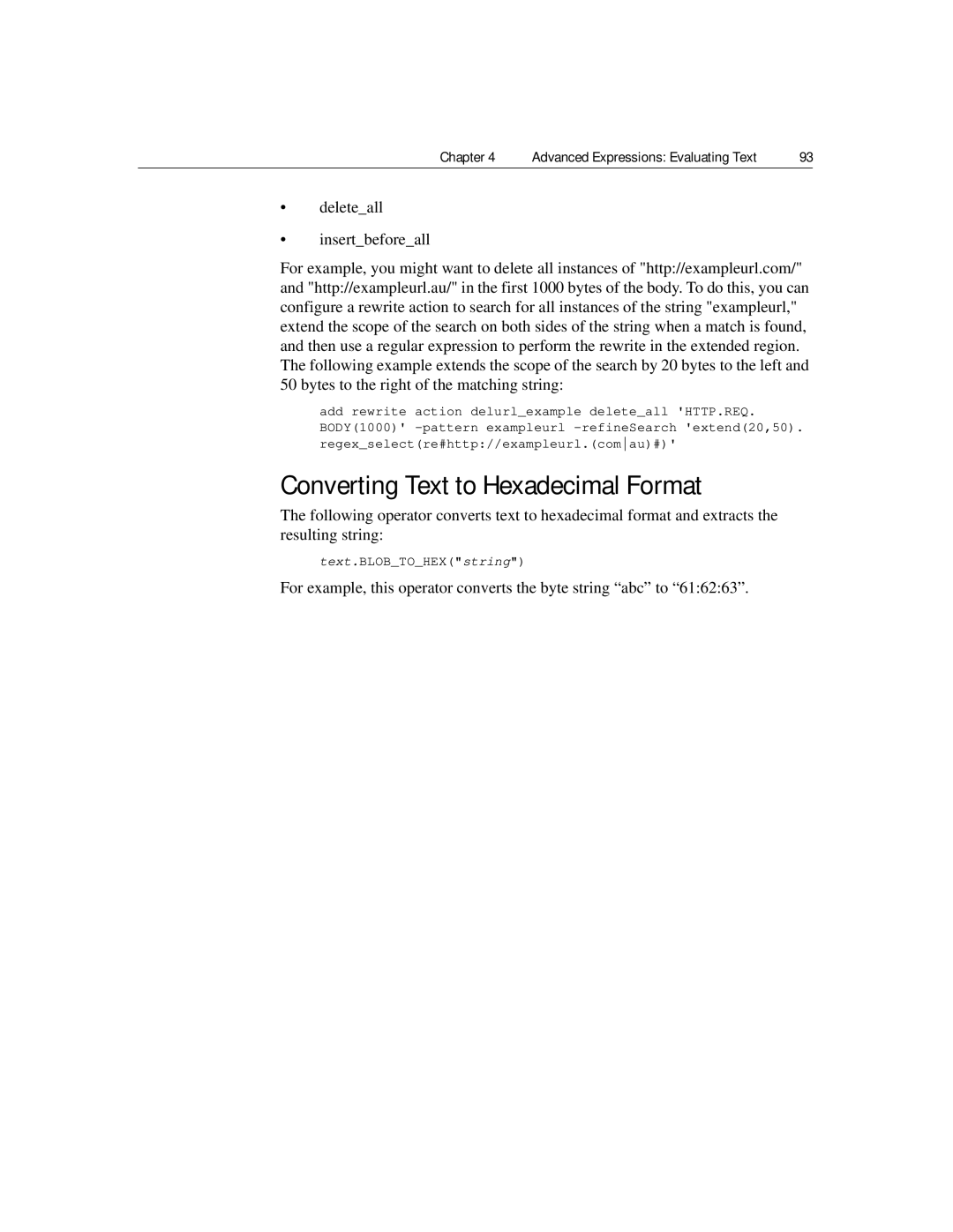 Citrix Systems 9.2 manual Converting Text to Hexadecimal Format 