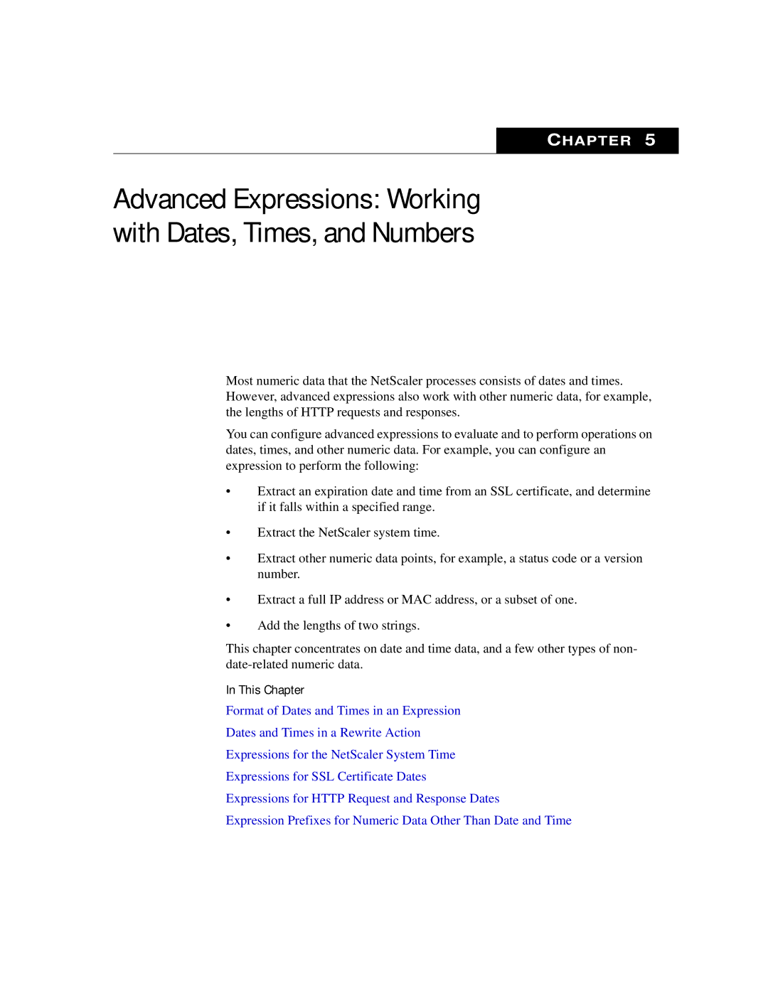 Citrix Systems 9.2 manual Advanced Expressions Working with Dates, Times, and Numbers 