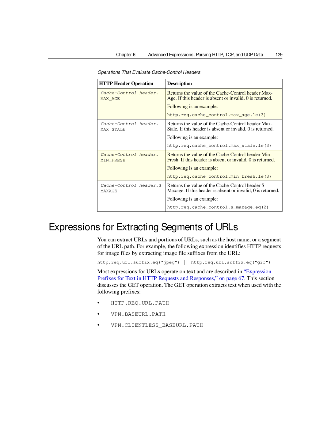 Citrix Systems 9.2 manual Expressions for Extracting Segments of URLs 