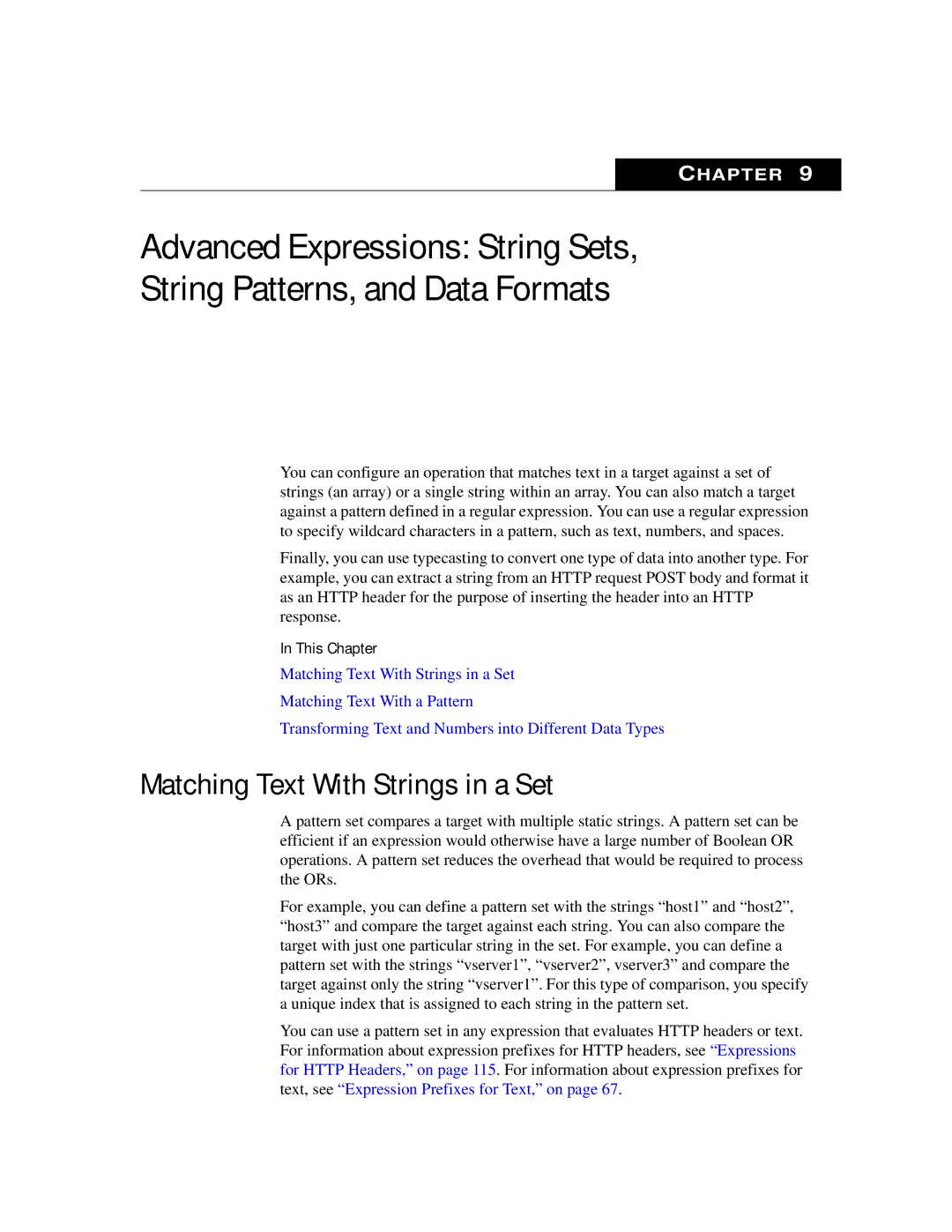 Citrix Systems 9.2 manual Matching Text With Strings in a Set 