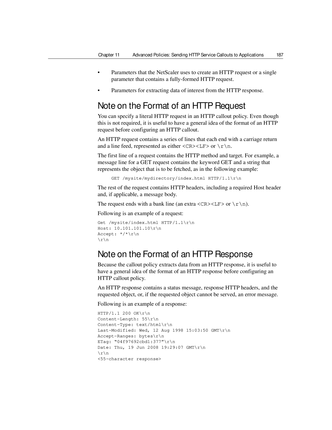 Citrix Systems 9.2 manual Following is an example of a response, 187 