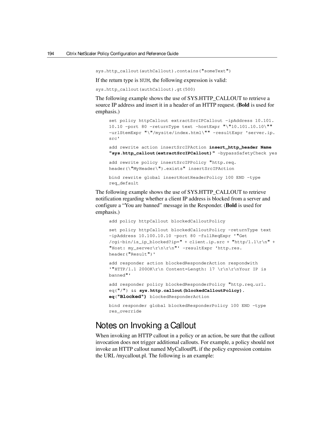 Citrix Systems 9.2 manual If the return type is NUM, the following expression is valid 