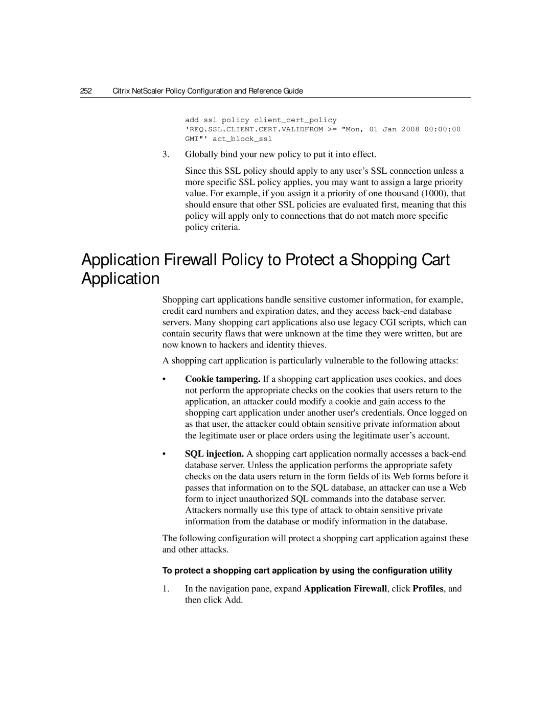 Citrix Systems 9.2 manual Citrix NetScaler Policy Configuration and Reference Guide 