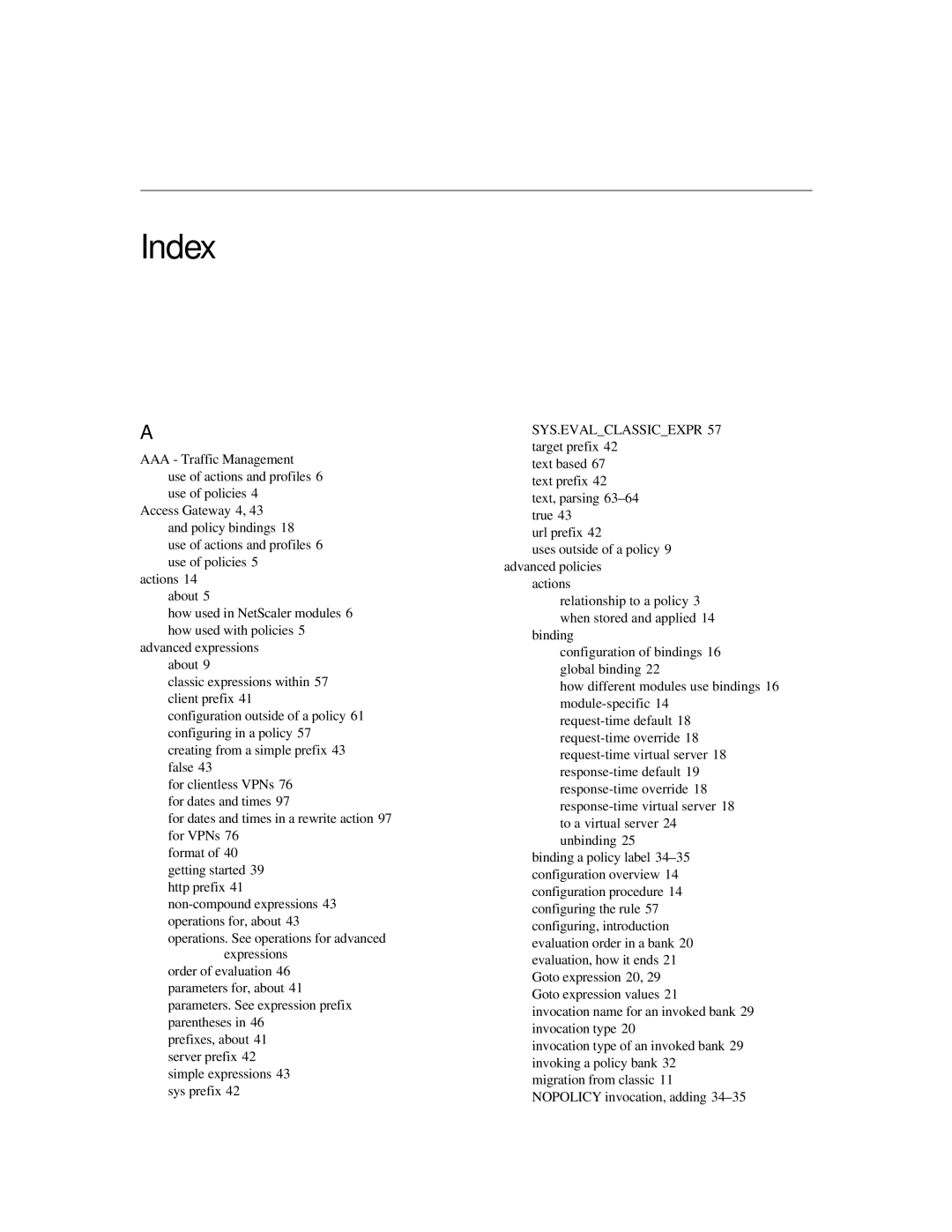 Citrix Systems 9.2 manual Index 