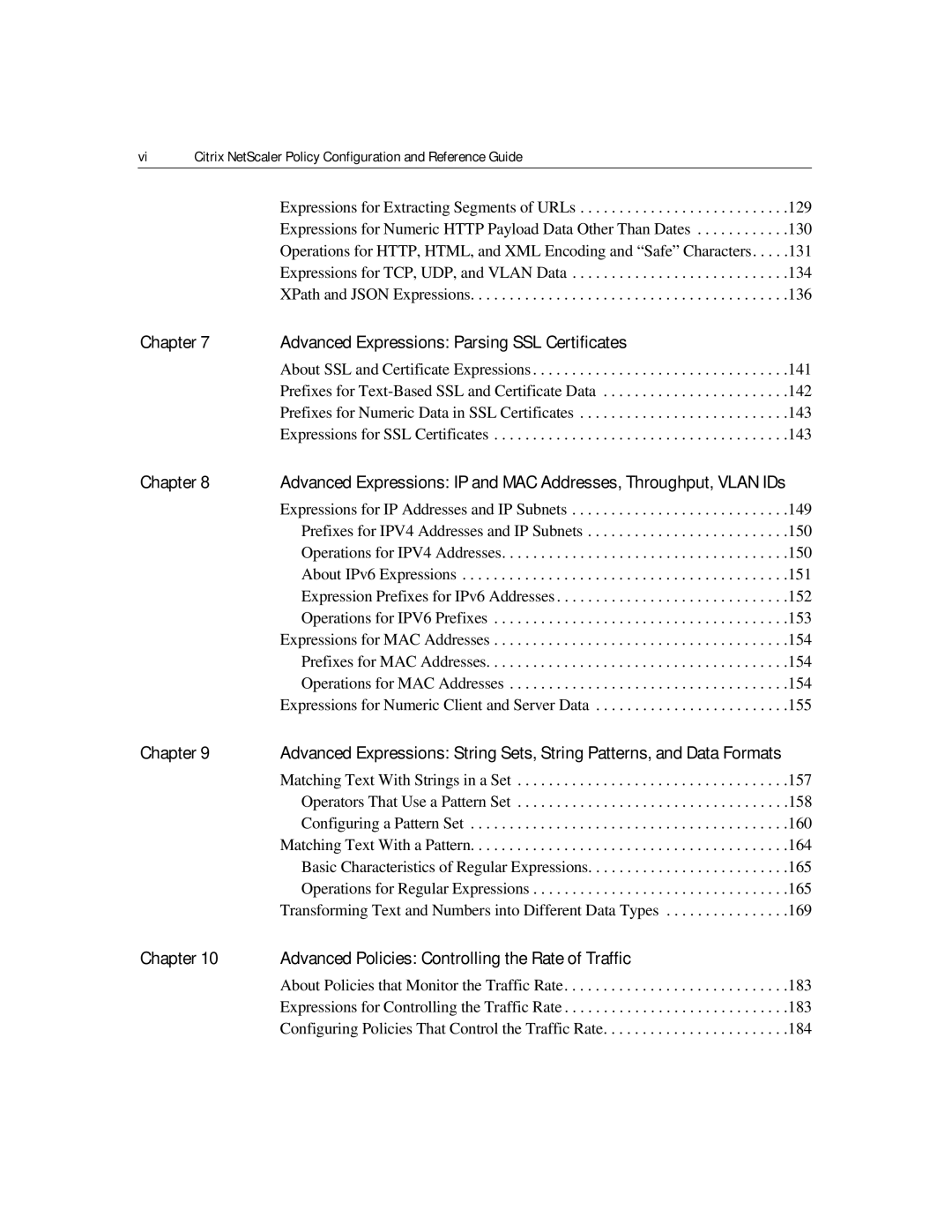 Citrix Systems 9.2 manual Citrix NetScaler Policy Configuration and Reference Guide 