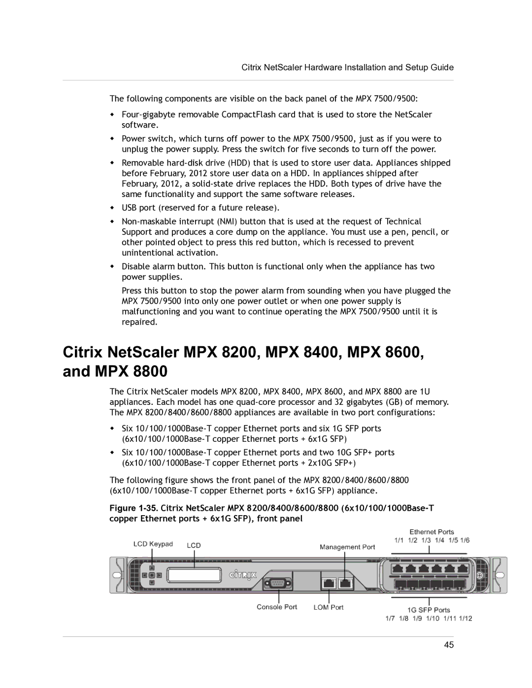 Citrix Systems 9.3 setup guide Citrix NetScaler MPX 8200, MPX 8400, MPX 8600, and MPX 