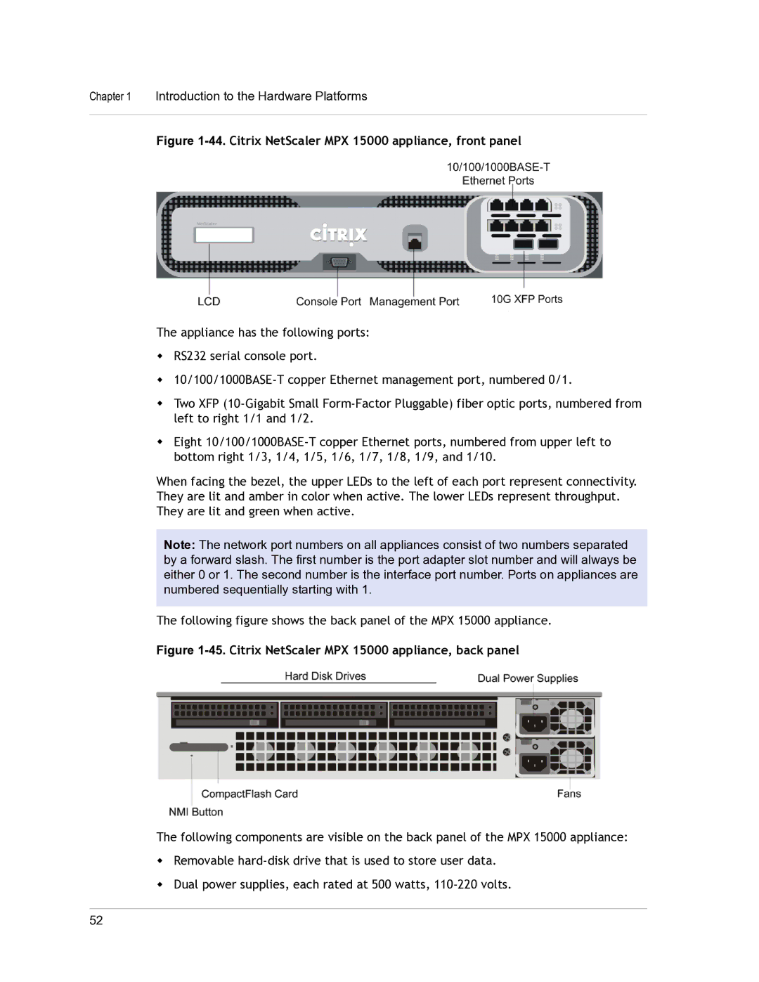 Citrix Systems 9.3 setup guide Citrix NetScaler MPX 15000 appliance, front panel 