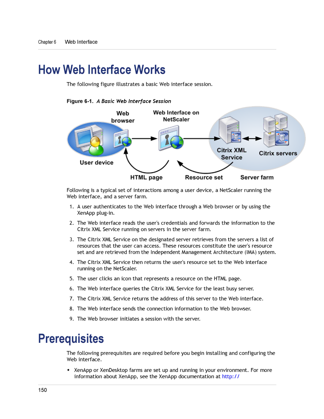 Citrix Systems CITRIX NETSCALER 9.3 manual How Web Interface Works, Prerequisites 