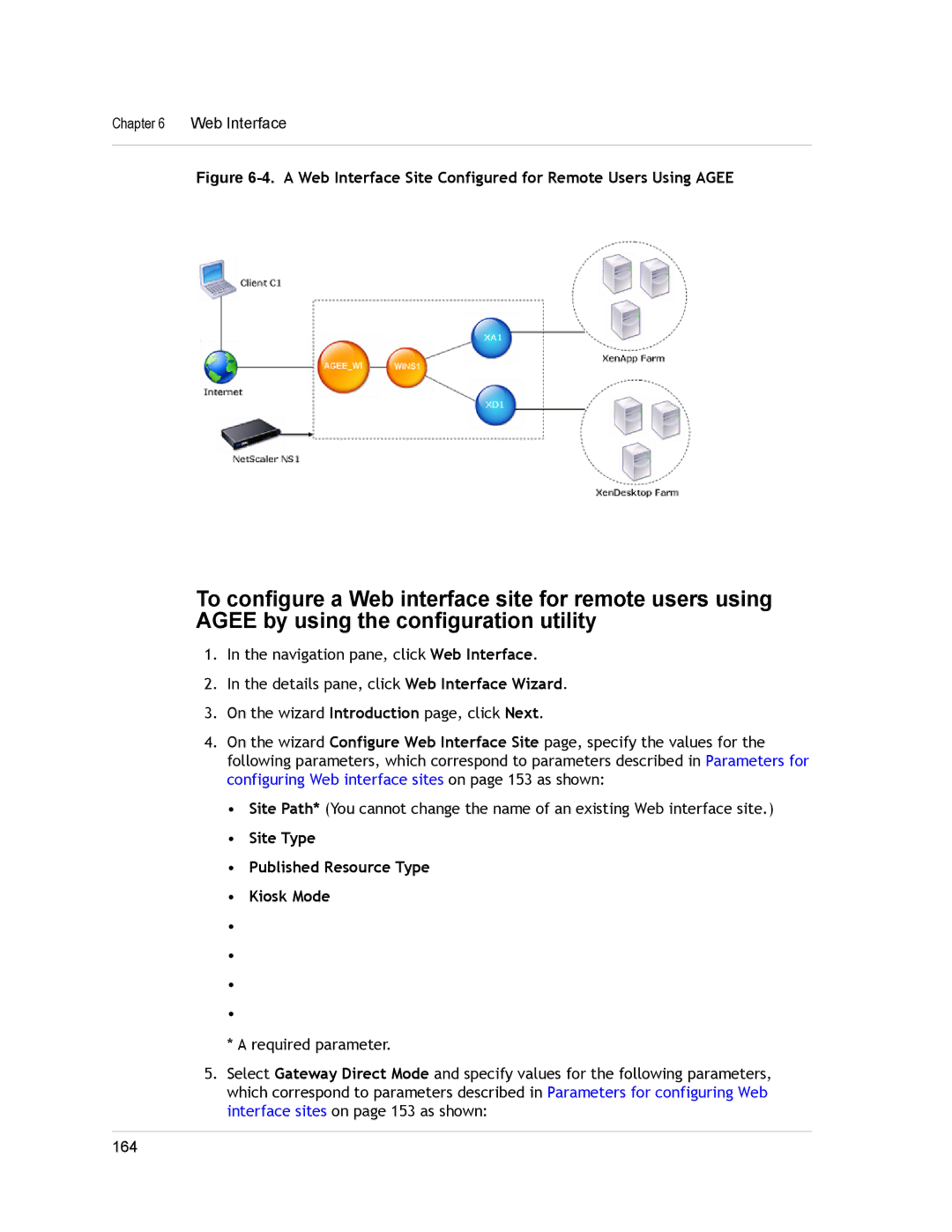 Citrix Systems CITRIX NETSCALER 9.3 manual A Web Interface Site Configured for Remote Users Using Agee 