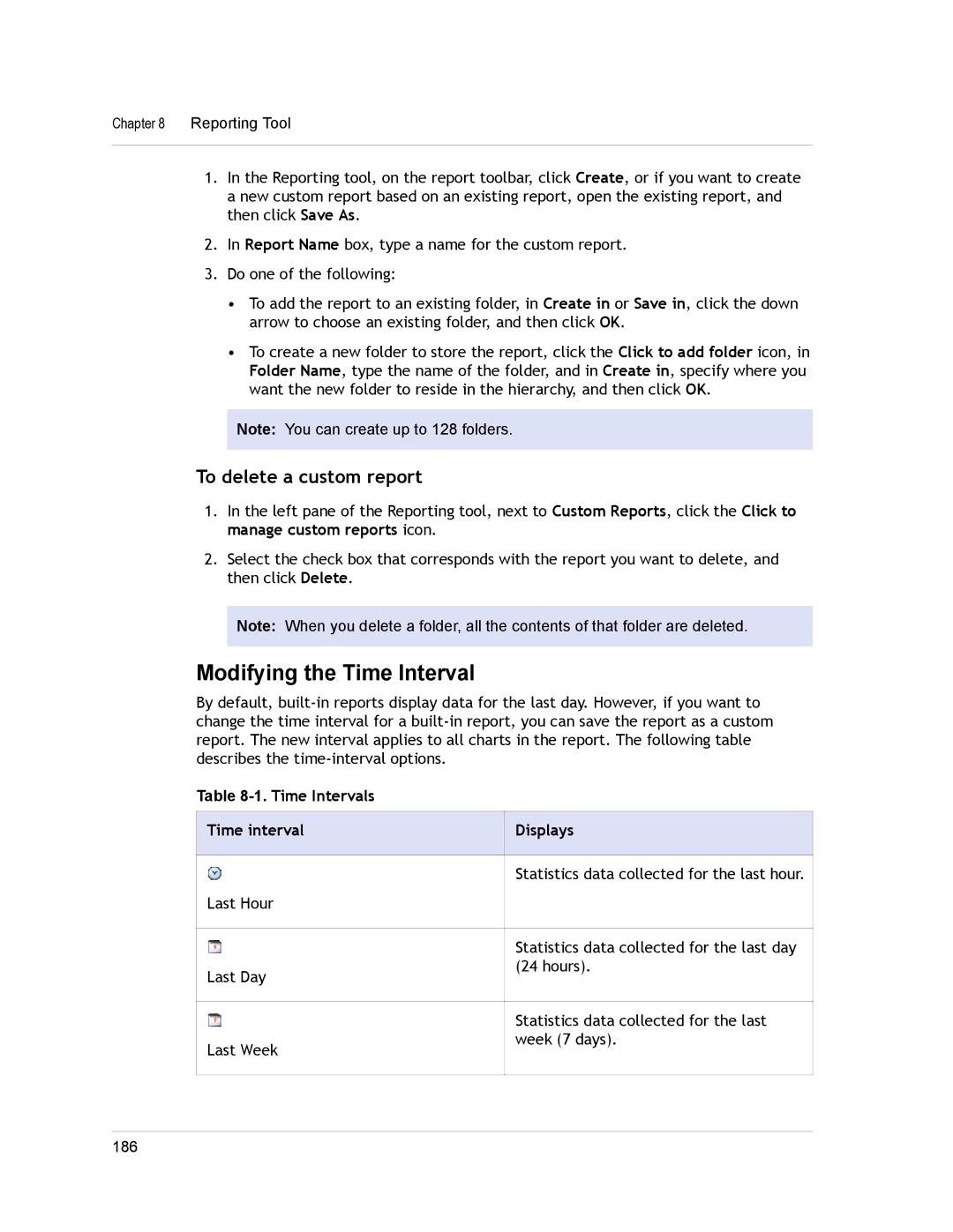 Citrix Systems CITRIX NETSCALER 9.3 manual Modifying the Time Interval, Time Intervals Time interval Displays 