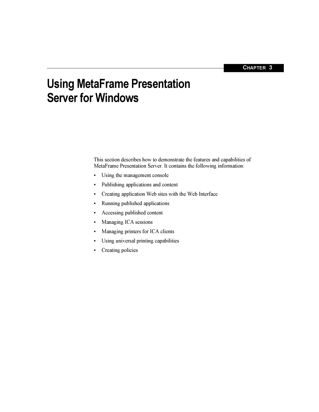 Citrix Systems manual Using MetaFrame Presentation Server for Windows 