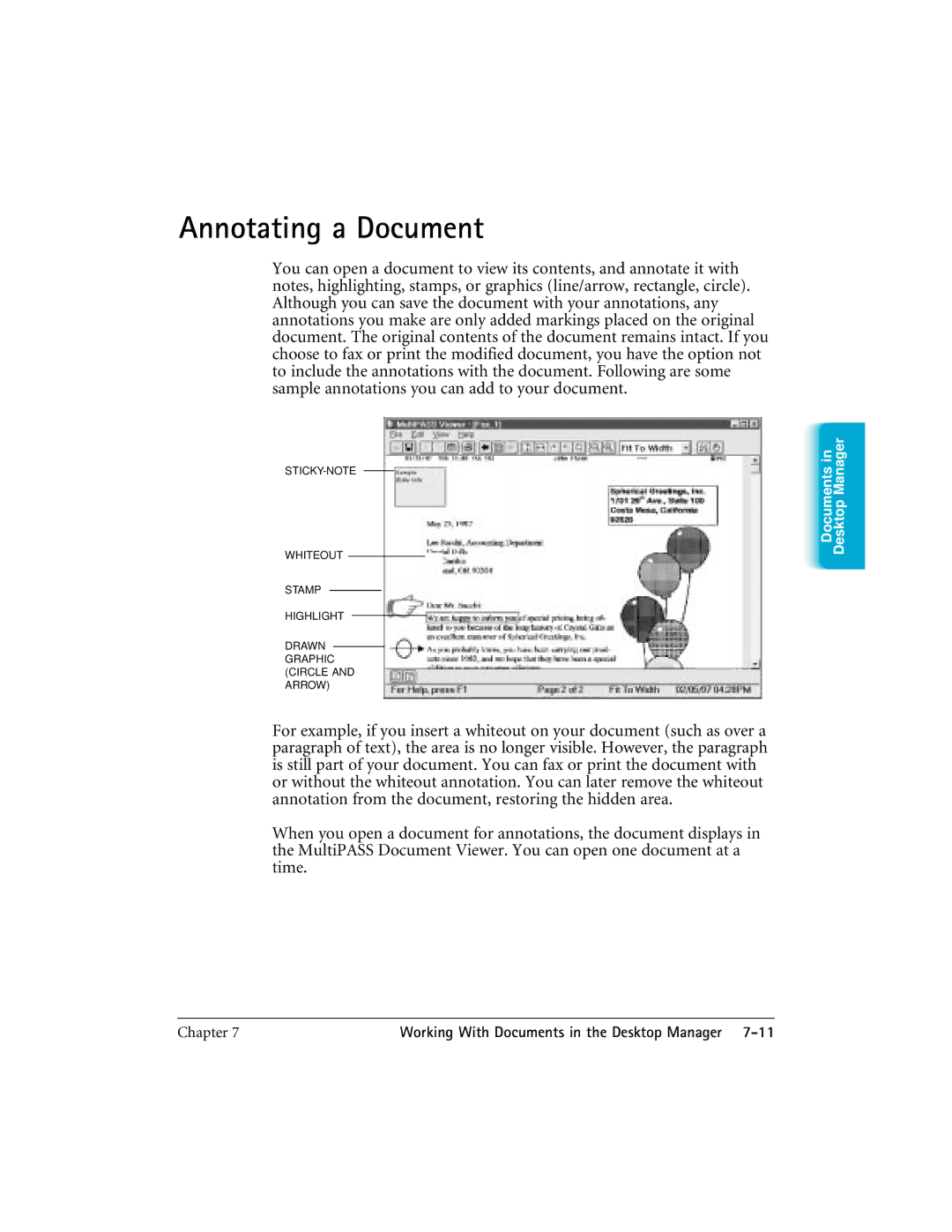 CK Electric Part C3000 manual Annotating a Document 