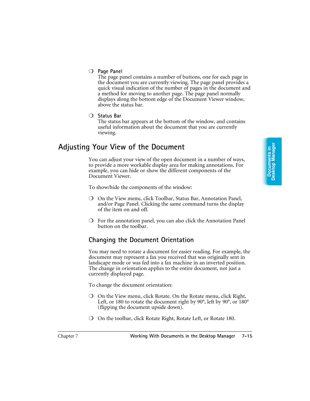 CK Electric Part C3000 manual Adjusting Your View of the Document, Changing the Document Orientation 