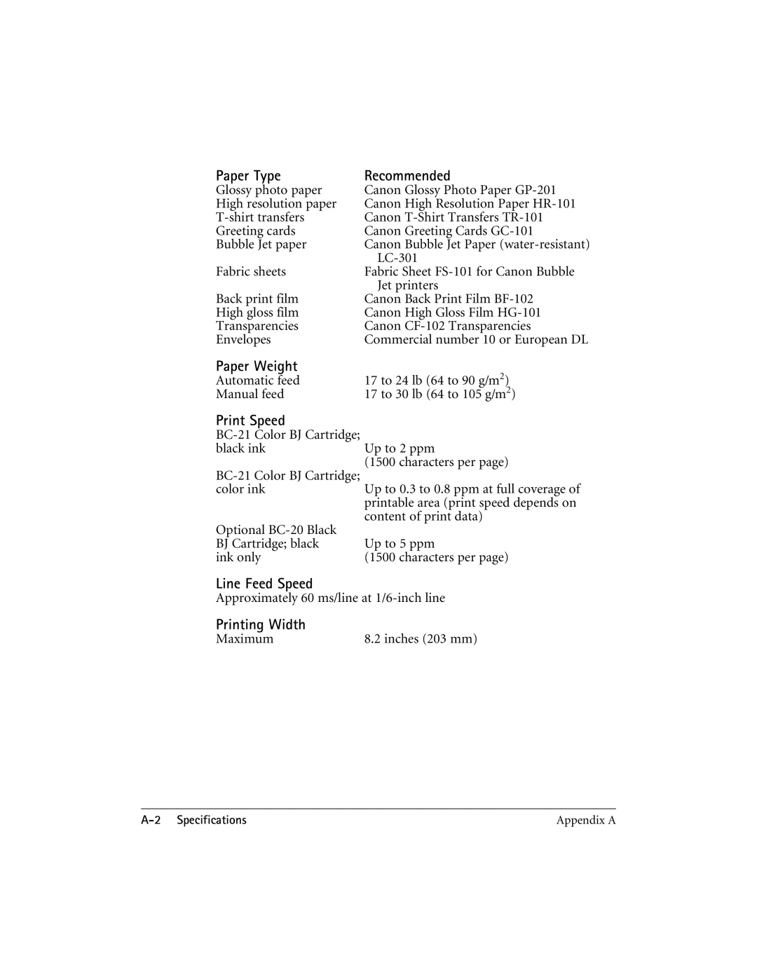 CK Electric Part C3000 manual LC-301, Jet printers, 17 to 24 lb 64 to 90 g/m2, Automatic feed, Maximum 