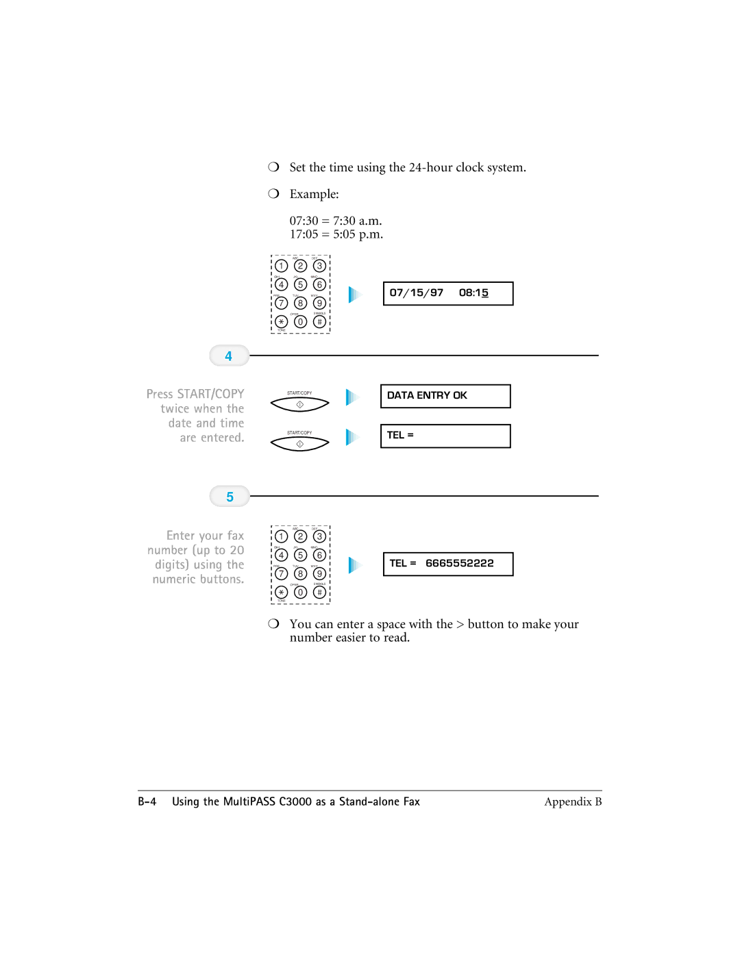 CK Electric Part C3000 manual Set the time using the 24-hour clock system Example, 0730 = 730 a.m = 505 p.m 