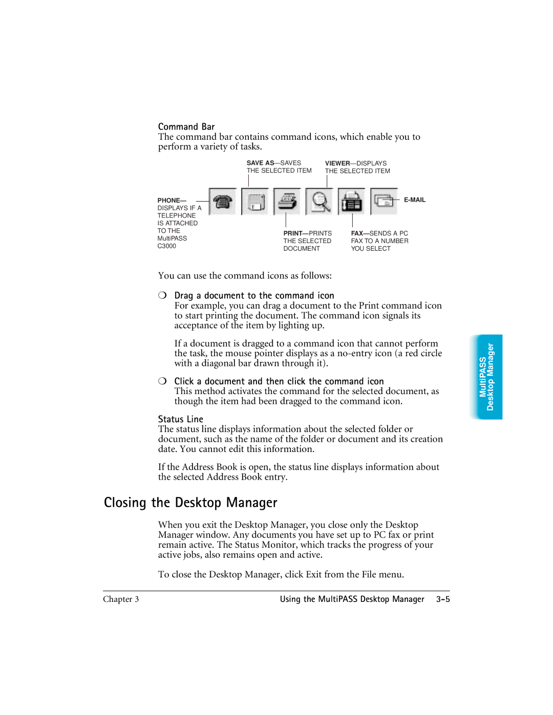 CK Electric Part C3000 manual Closing the Desktop Manager, Save AS -SA VES 