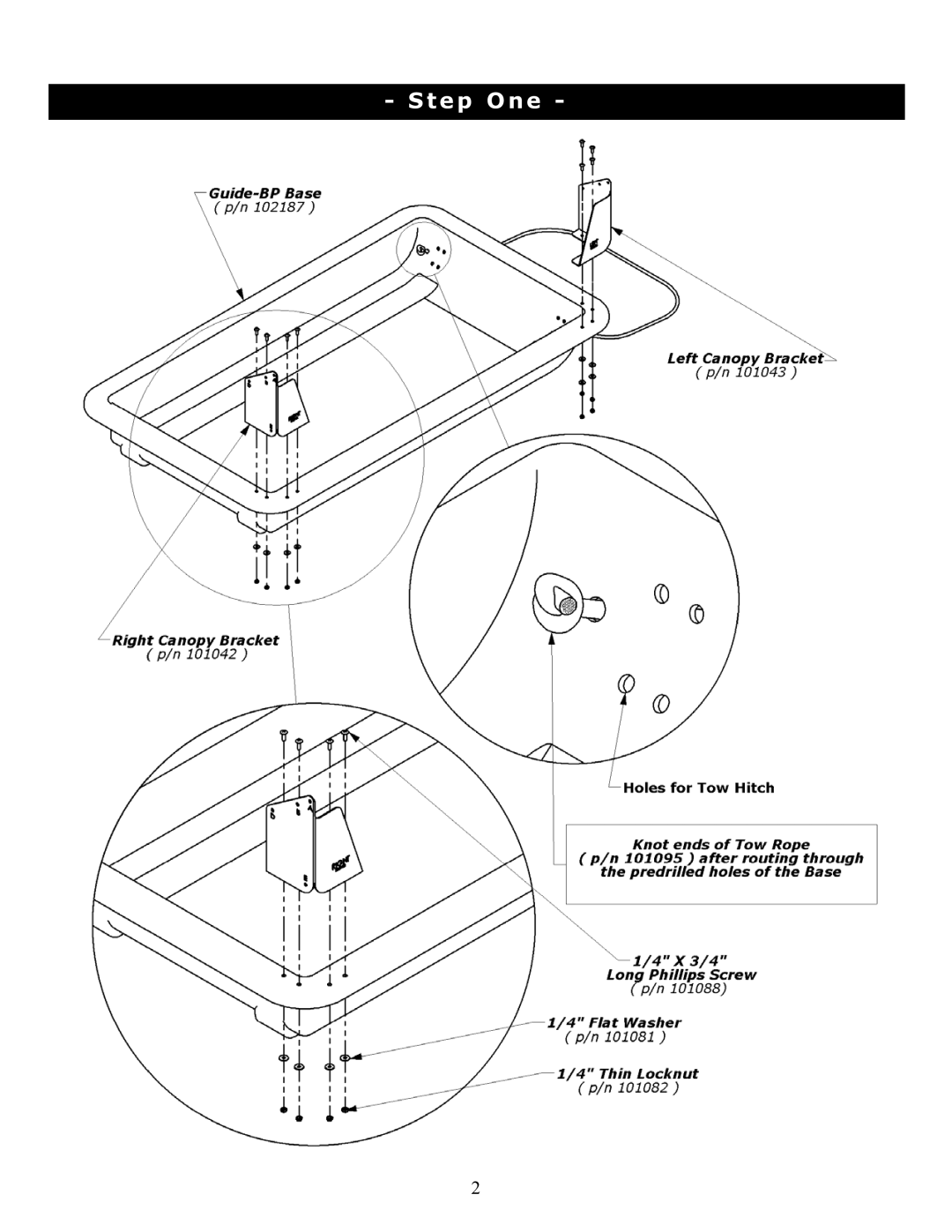 Clam Corp 8060 manual Step One 