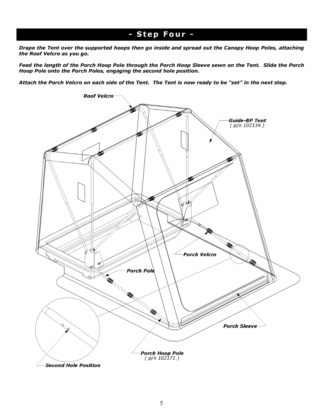 Clam Corp 8060 manual Step Four 