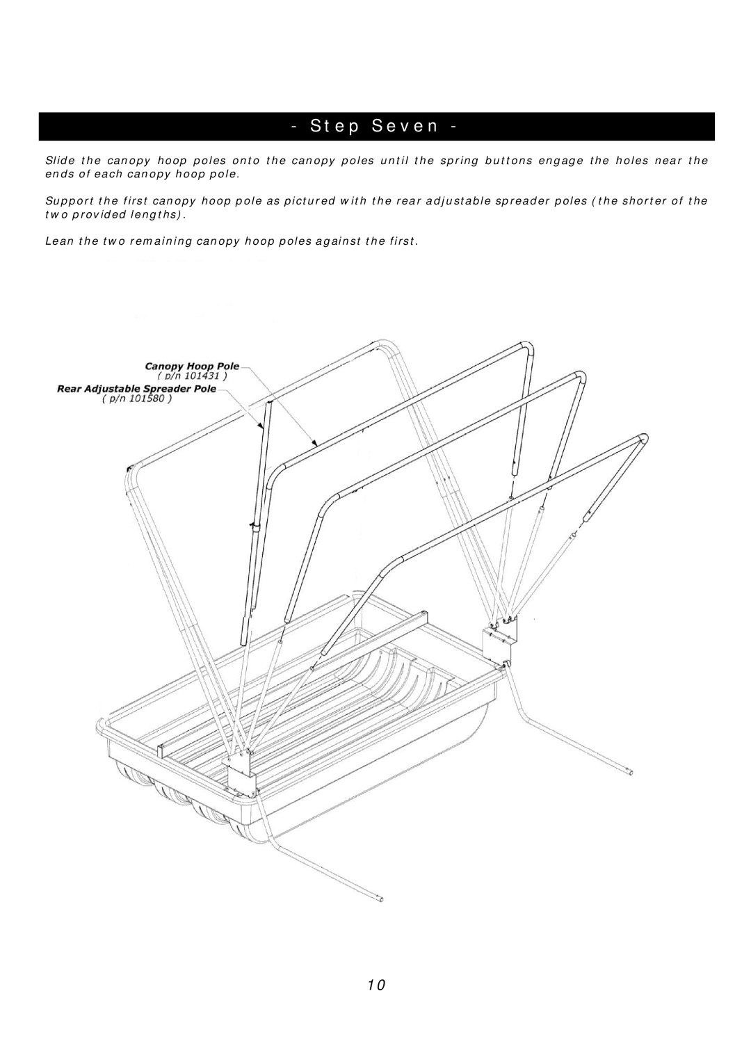 Clam Corp 8062 manual Step Seven 