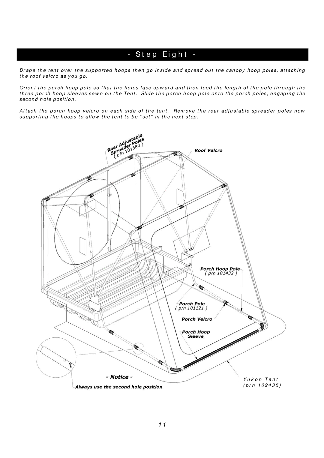 Clam Corp 8062 manual Step Eight 