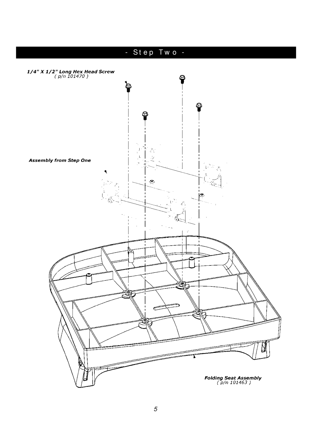 Clam Corp 8062 manual Step Two 