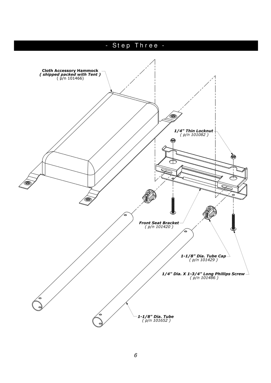 Clam Corp 8062 manual Step Three 