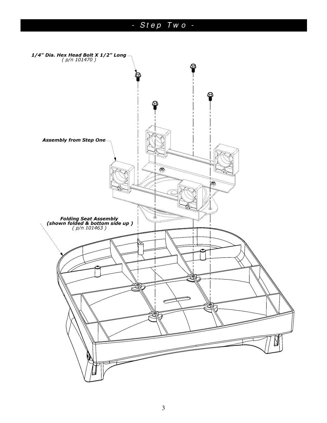 Clam Corp 8063 manual Step Two 