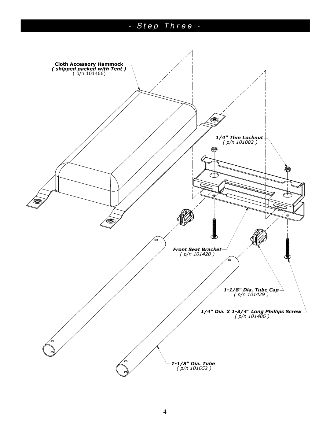 Clam Corp 8063 manual Step Three 