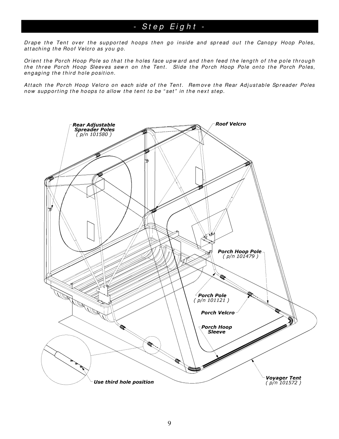 Clam Corp 8063 manual Step Eight 