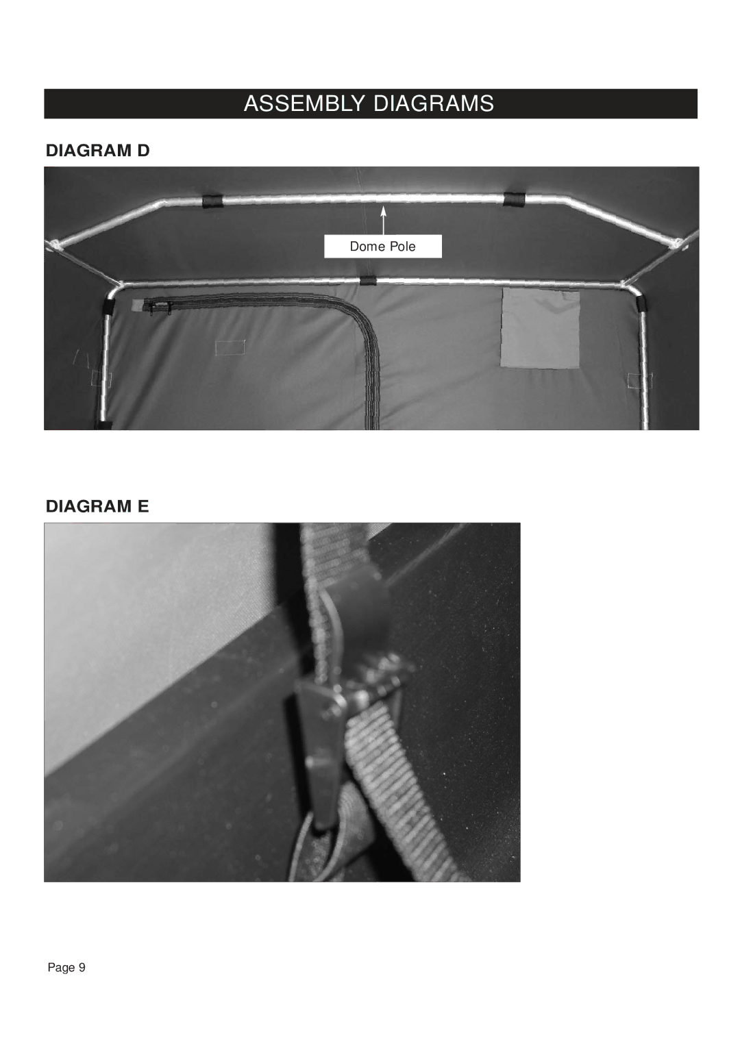 Clam Corp 8202 manual Diagram D 