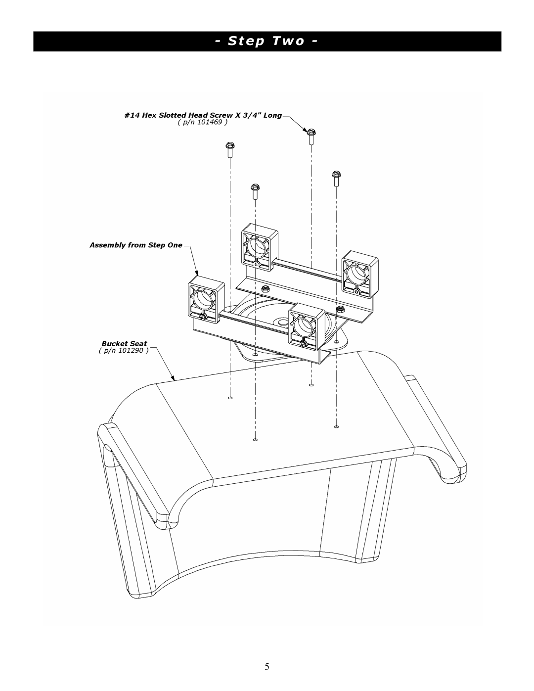 Clam Corp 8208 manual Step Two 