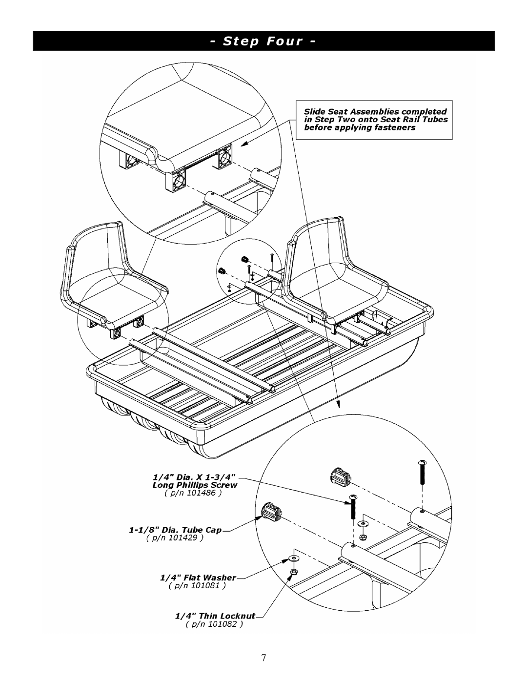 Clam Corp 8208 manual Step Four 