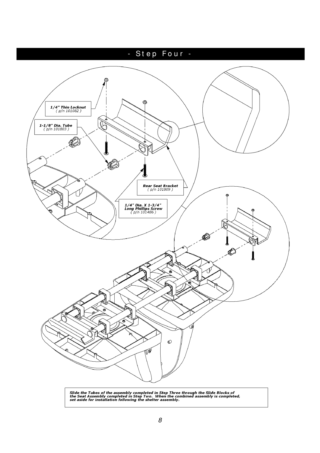 Clam Corp 8235 manual Step Four 