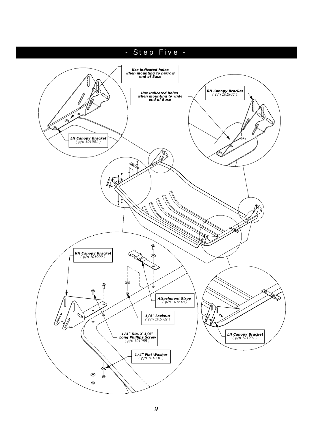 Clam Corp 8235 manual Step Five 