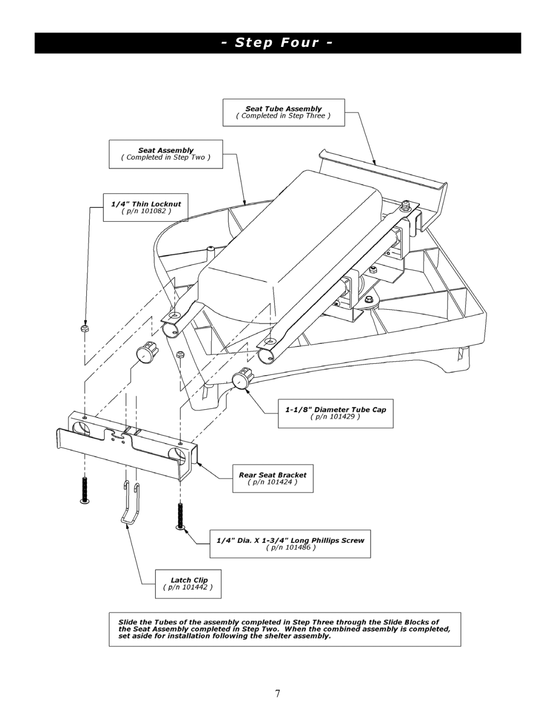 Clam Corp 8236 manual Step Four 