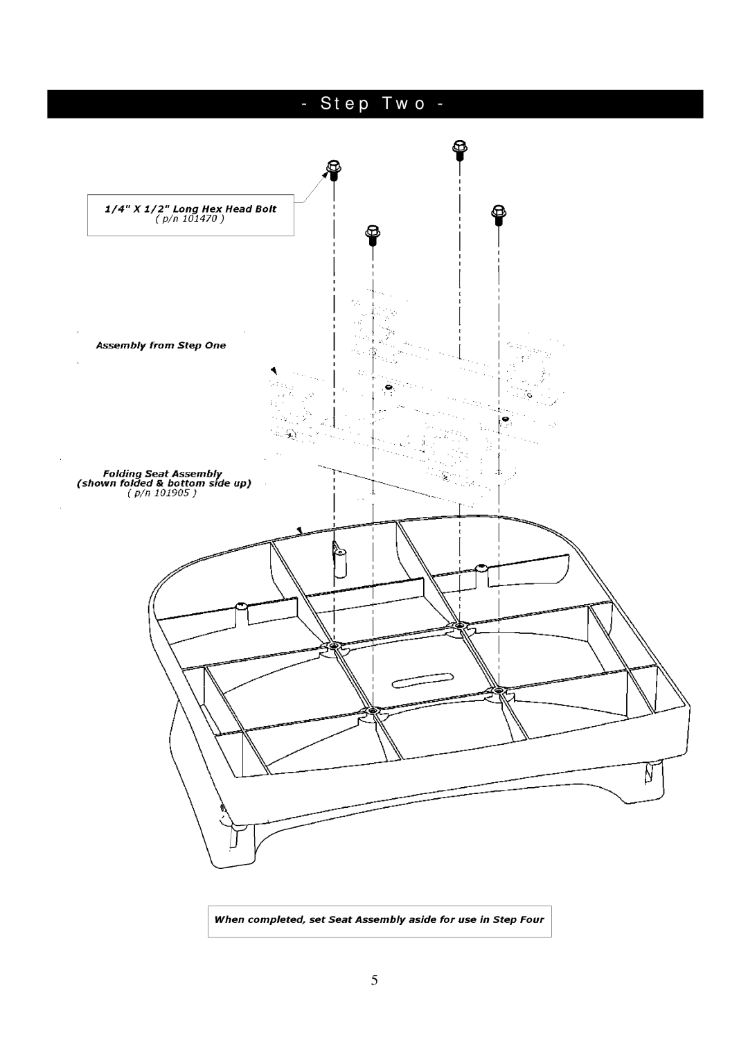 Clam Corp 8237 manual Step Two 