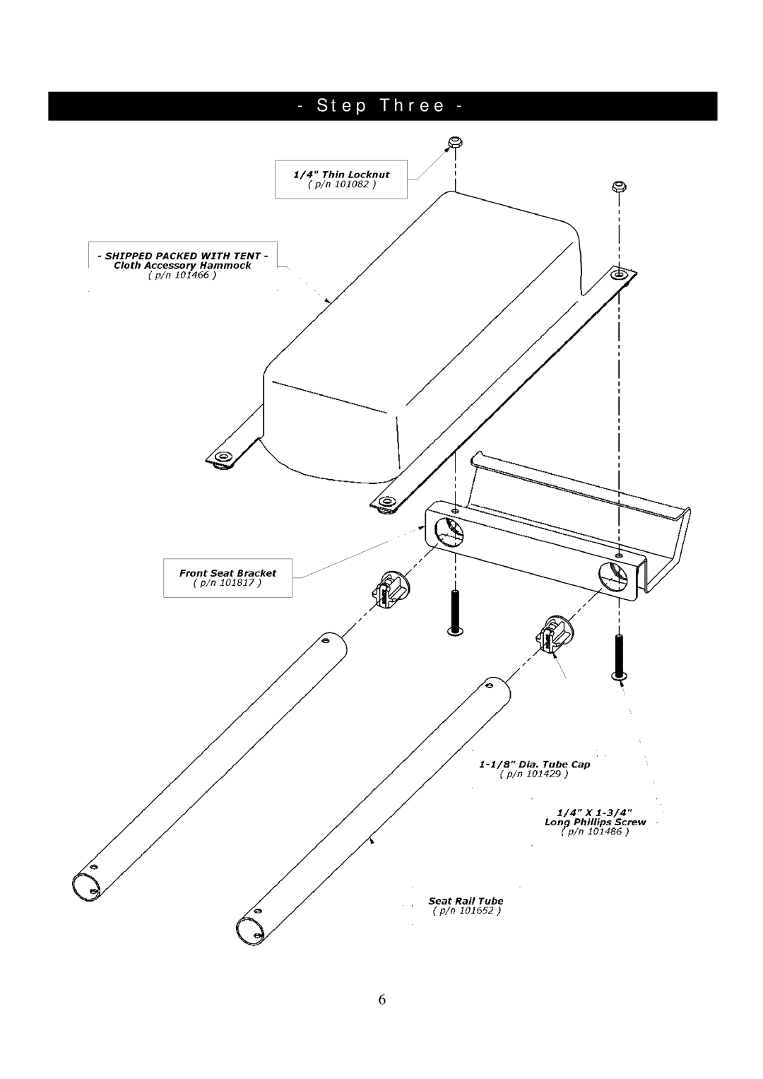 Clam Corp 8237 manual Step Three 