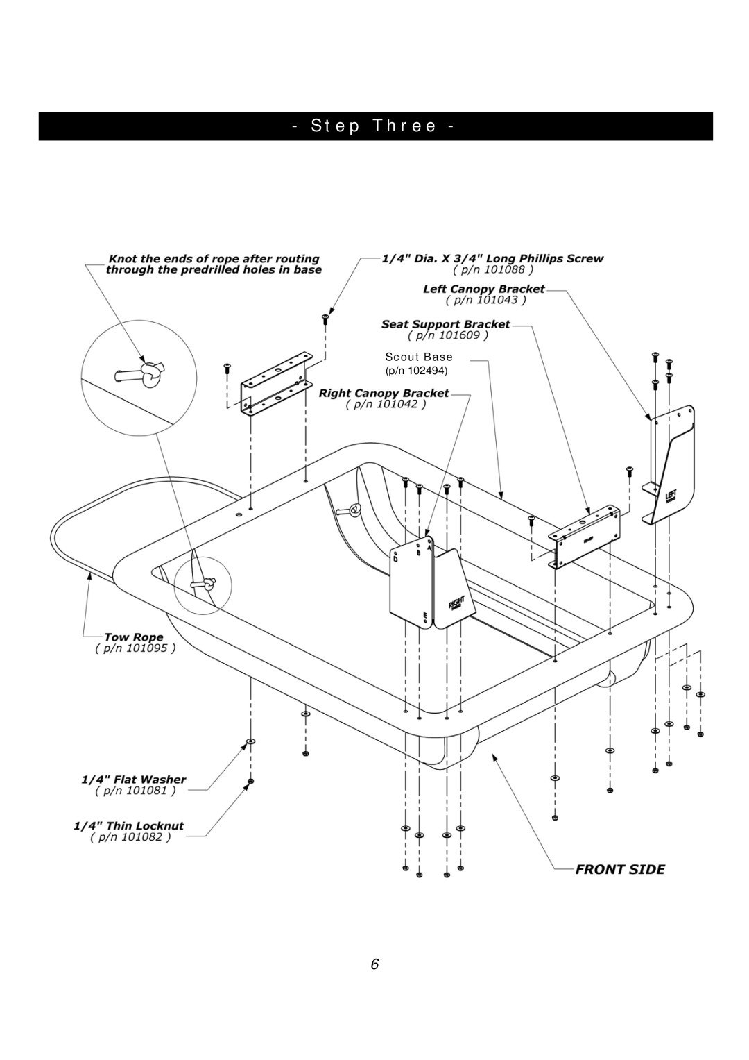 Clam Corp 8244 manual Step Three 