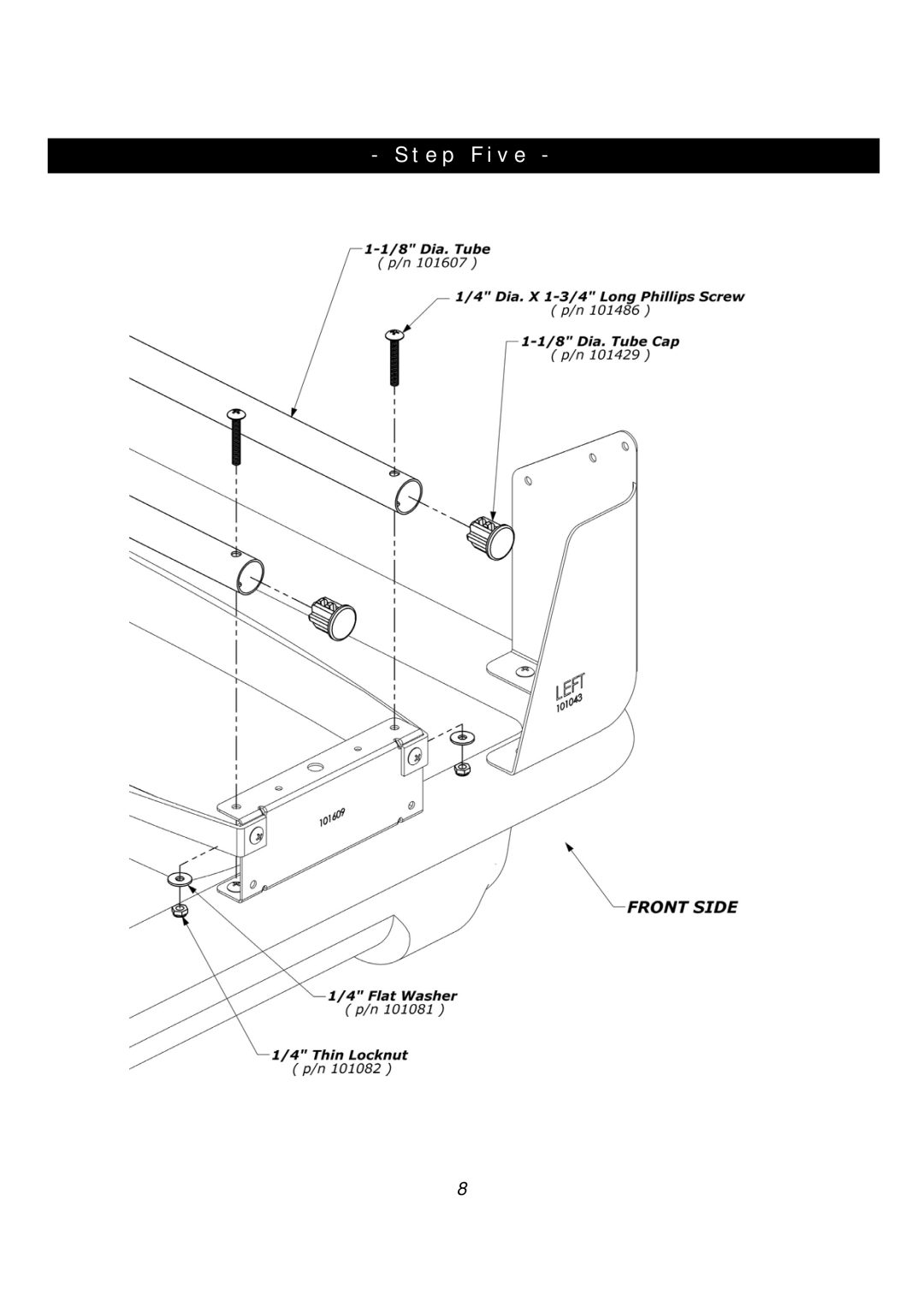 Clam Corp 8244 manual St ep Five 