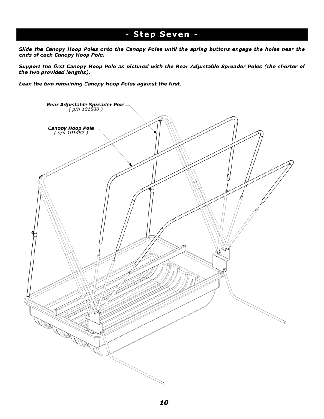 Clam Corp 8245 manual Step Seven 