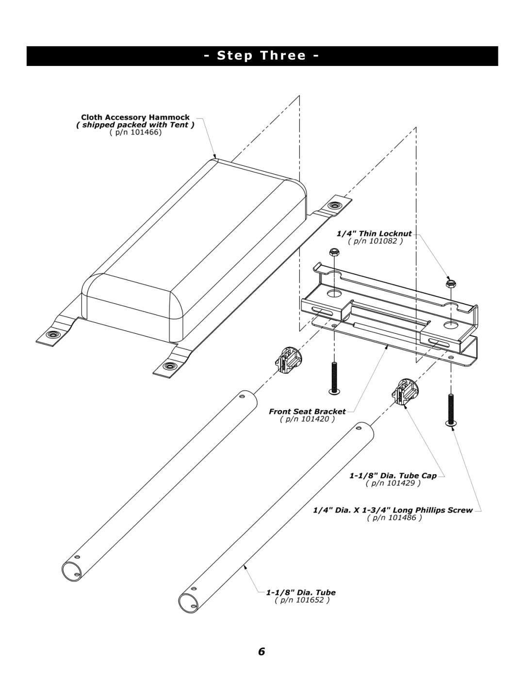 Clam Corp 8245 manual Step Three 