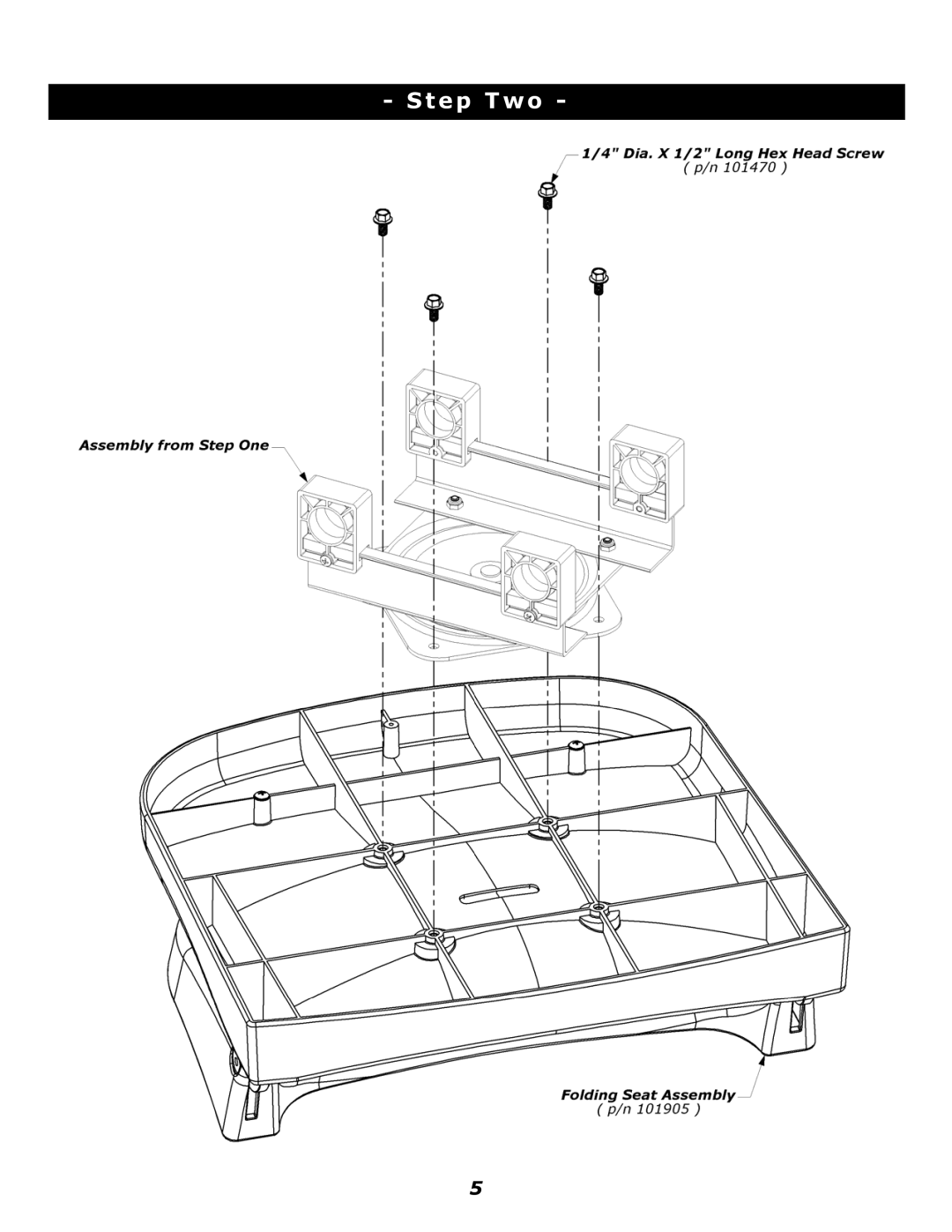 Clam Corp 8280 manual Step Two 