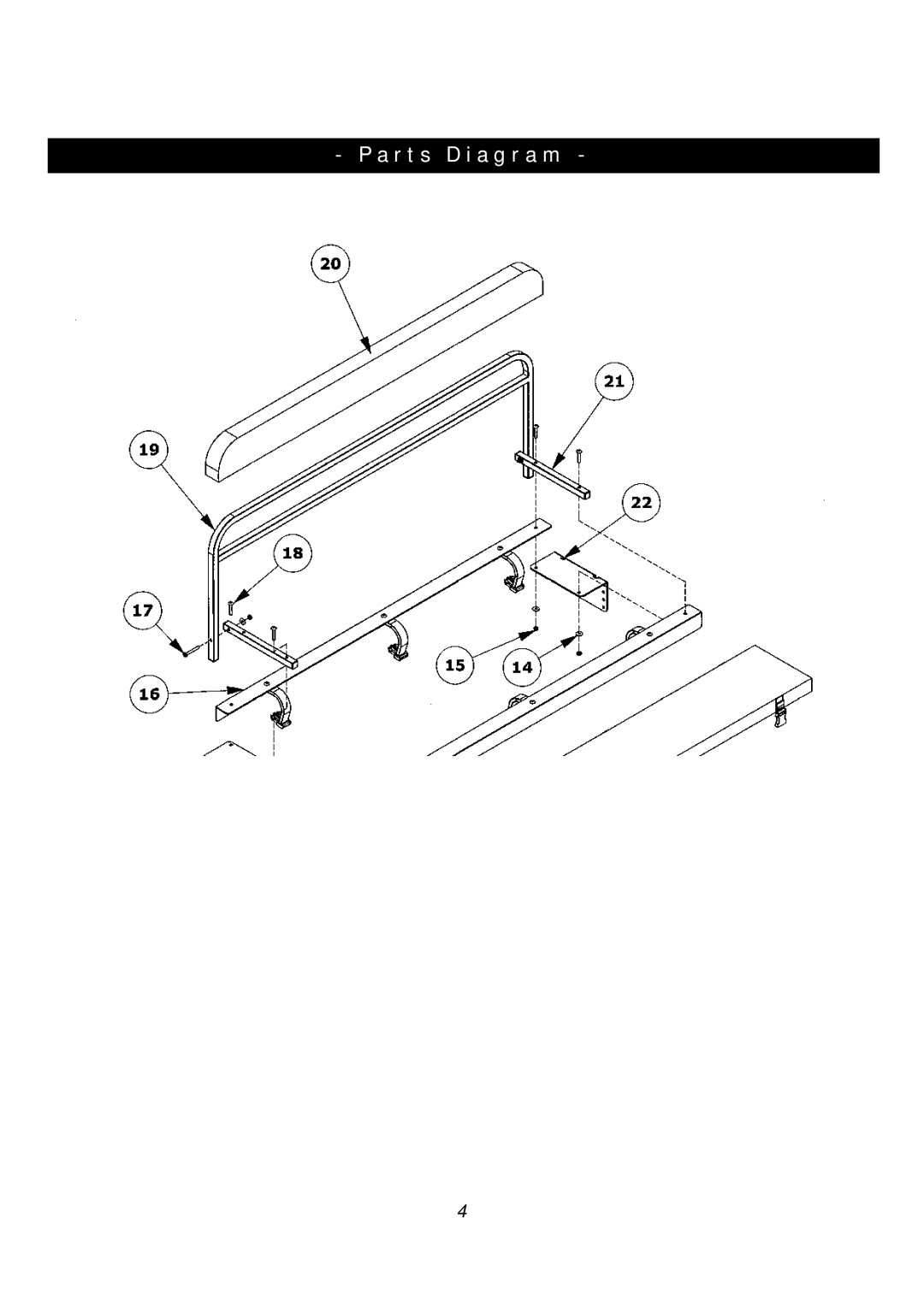 Clam Corp 8323 manual Parts Diagram 